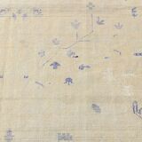 3x12 Blue & Beige Antique Vintage Runner Rug, 80x369Cm SK 23836