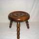 Tripod wooden coffee table