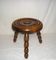 Tripod wooden coffee table