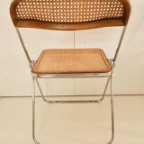 4 chair set Plia by Giancarlo Piretti for Castelli
