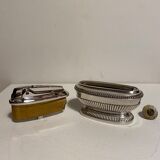 Silver metal Ronson table lighter