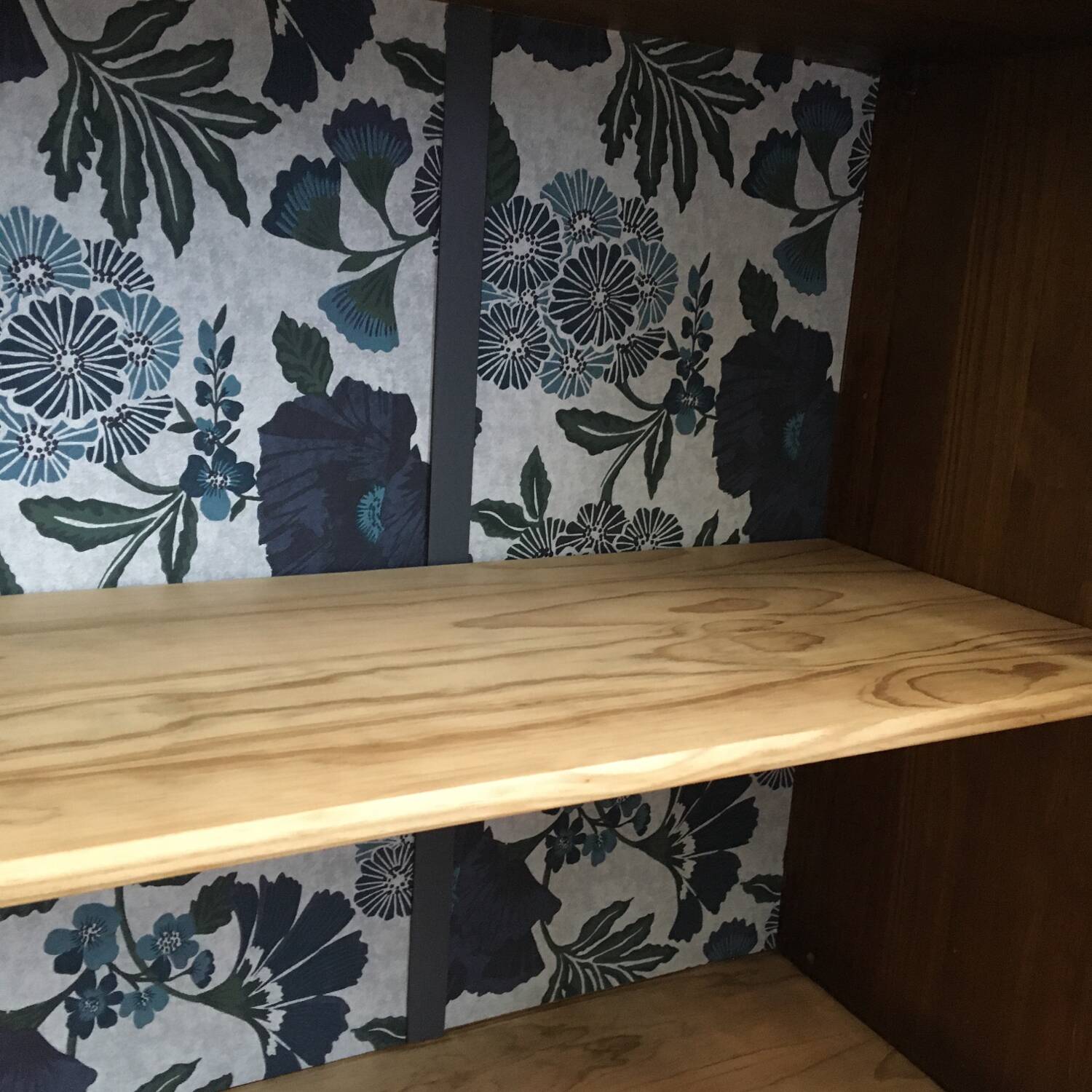 Wood and rattan dresser