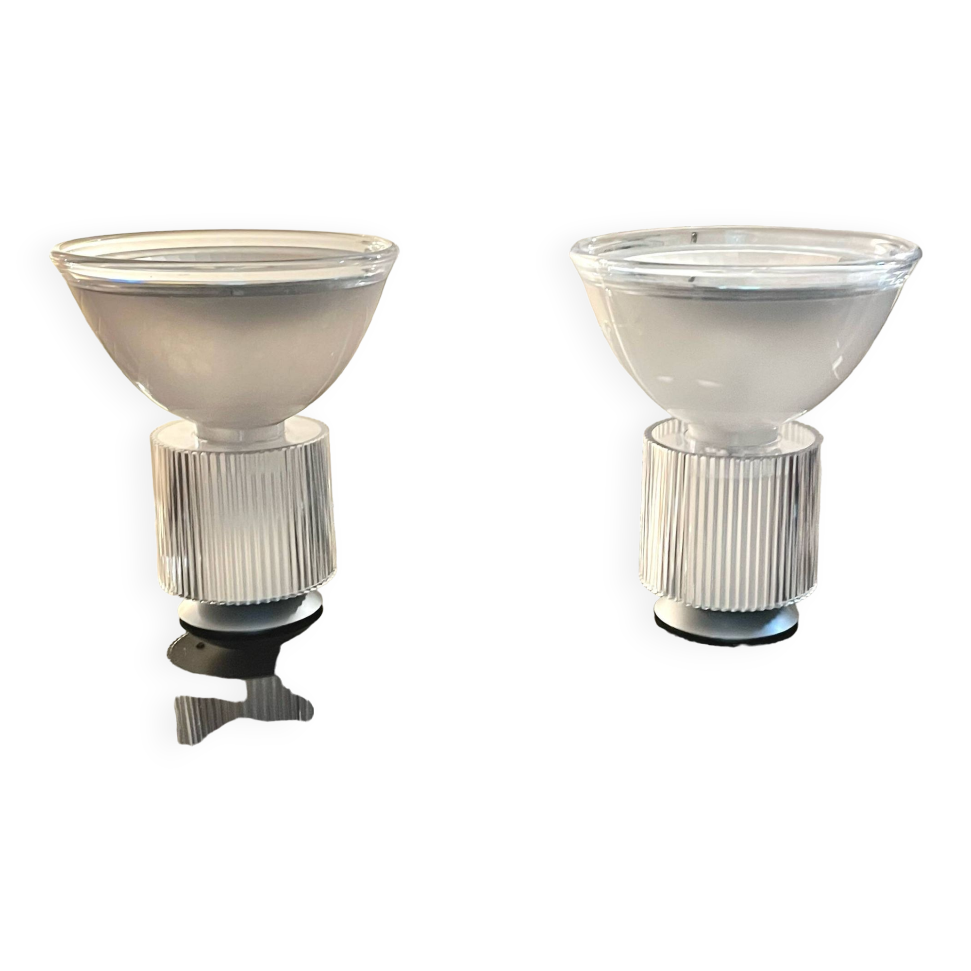 Iguzzini by Massimo Vignelli, table lamp, lucite metal, Italy 1980