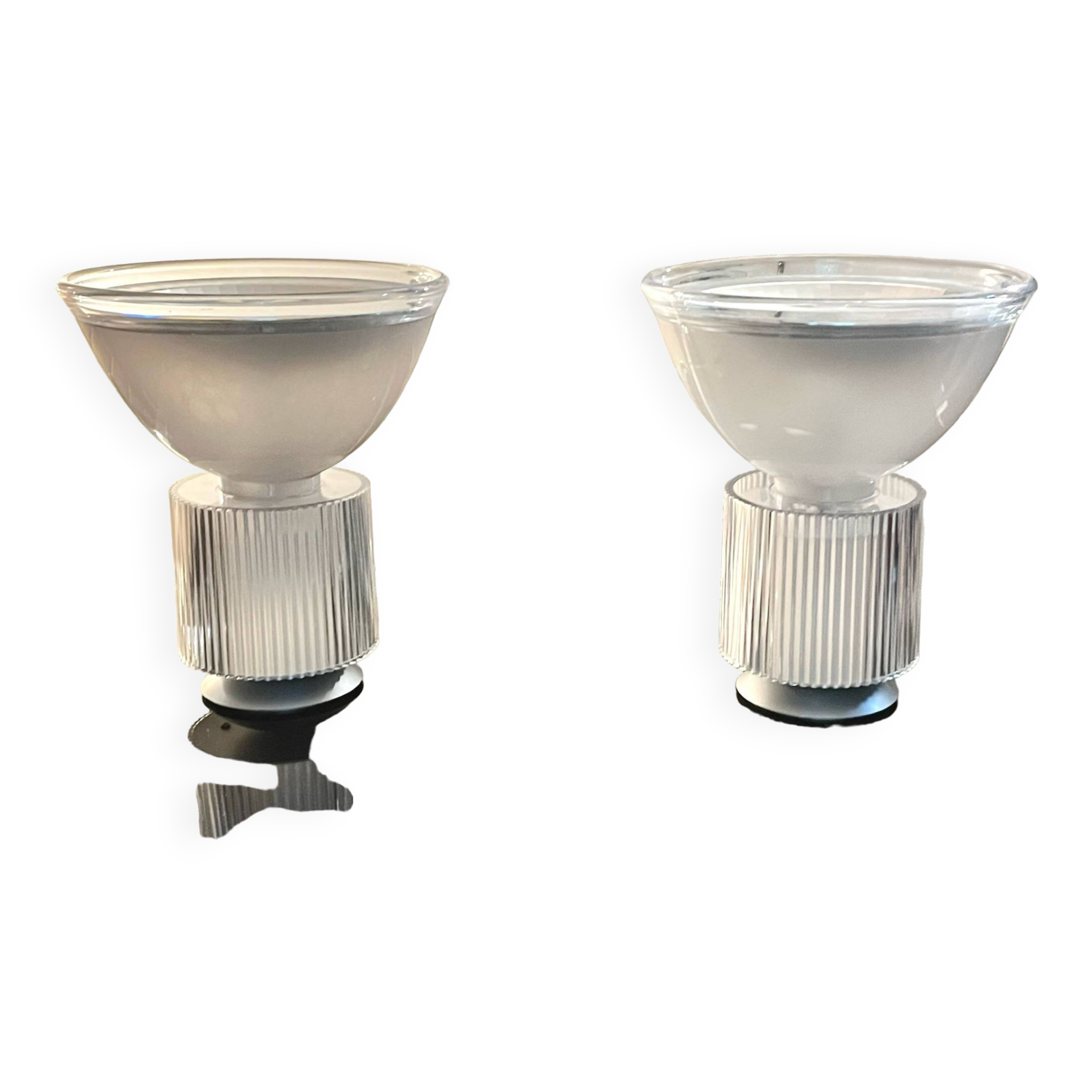 Iguzzini by Massimo Vignelli, table lamp, lucite metal, Italy 1980