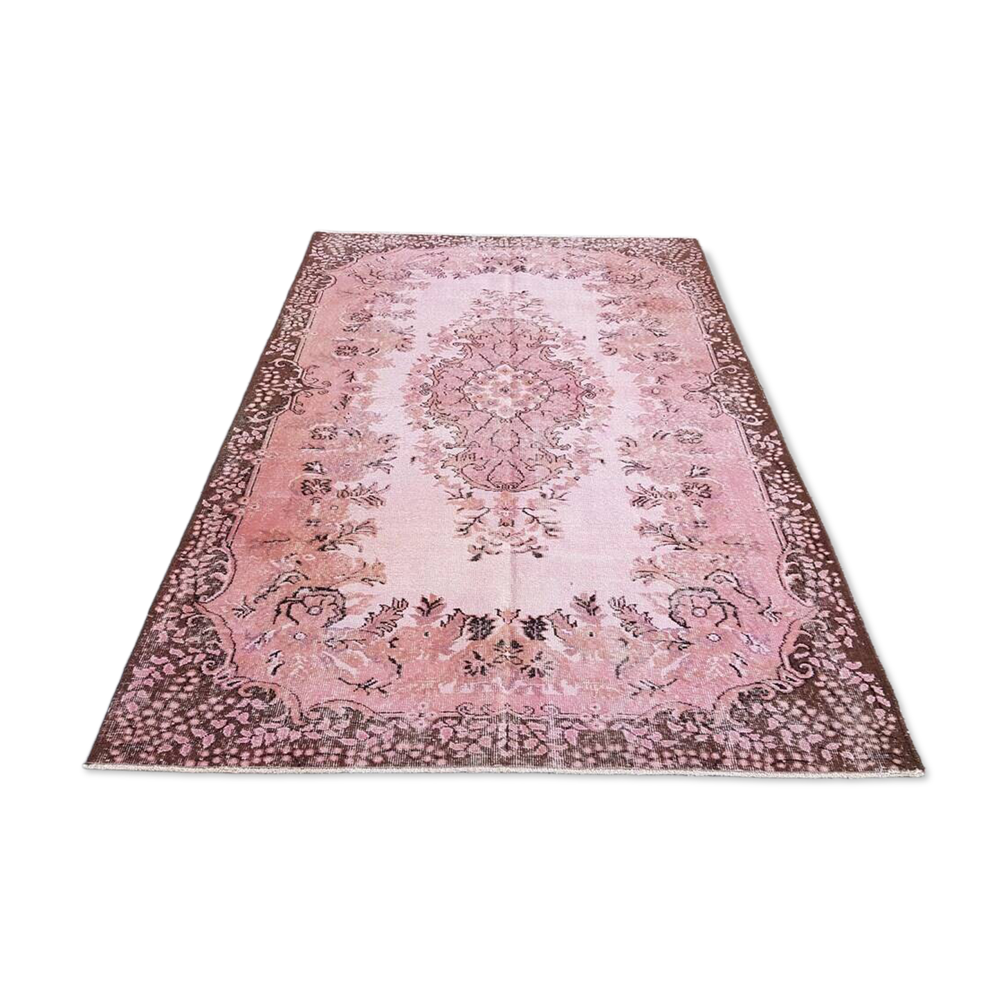 Vintage Decorative Pink Rug sku 2535