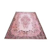 Tapis décoratif vintage rose sku 2535