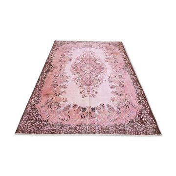Vintage Decorative Pink Rug sku 2535