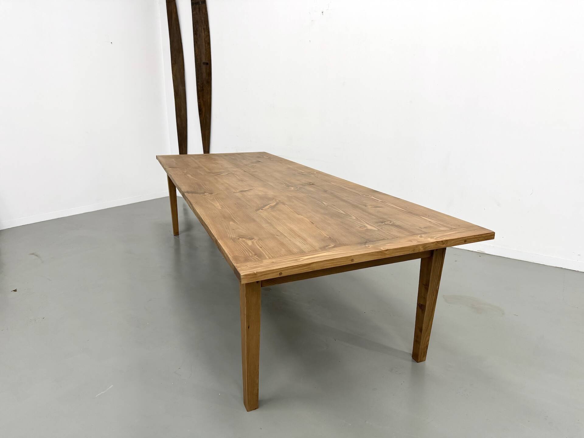 Monumental XXL Pine Farmhouse Table (3.20m) – 1970s