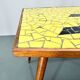 Table basse ou d'appoint en bois et verre de style Mid-Century, Allemagne
