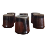 Set of 6 ceramic glasses