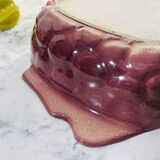 Vintage ceramic slip in the shape of a cluster, oven baking dish.
