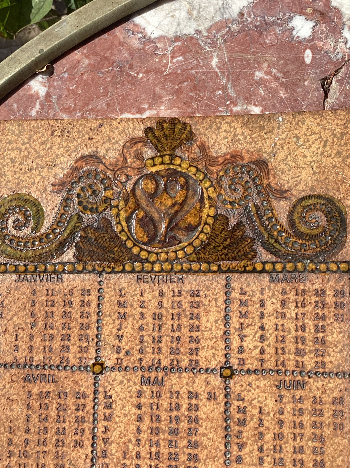 Roger Capron stoneware plaque