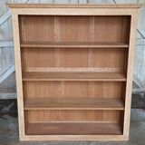 Open bookcase in chene