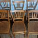 Ensemble de 10 chaises bistrot années 1950-60 vintage Luterma