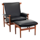 Bwana Lounge Chair and ottoman by Finn Juhl for France & Son, Denmark, 1960s