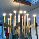 Chandelier "Concorde" 12 fires by Gaetano Sciolari, 1960.