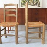 French handmade mulched chairs