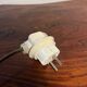 English turned wood twist lamp base from the 60s