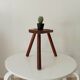 Tabouret tripode vintage en bois