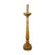 Chandelier français antique en bois peint à l'or au milieu