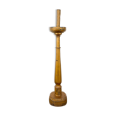 French antique gold painted wooden candlestick middle
