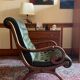 Fauteuil chesterfield en cuir vintage