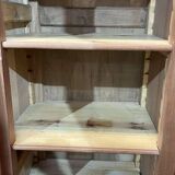 3-door mahogany wardrobe in Art Deco style from the 1950s, removable into 3 parts