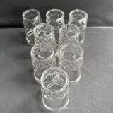 8 Baccarat Chauny tumbler glasses