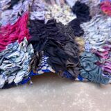 Moroccan carpet Boucherouite colored - 83 x 148 cm