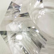 Large crystal ashtray, Belgium 1960s