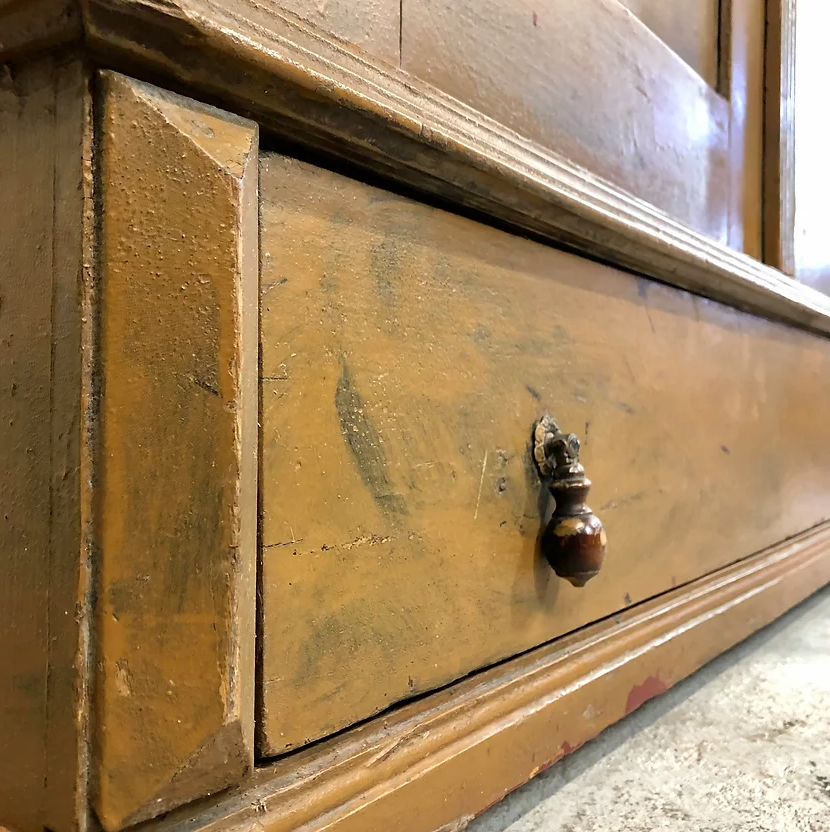 Wardrobe ochre color of the Czech Republic