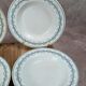 Lot de 4 assiettes creuses anciennes Gien – Terre de Fer modèle Austerlitz