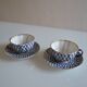 2 Russian Lemonosov porcelain tea cups