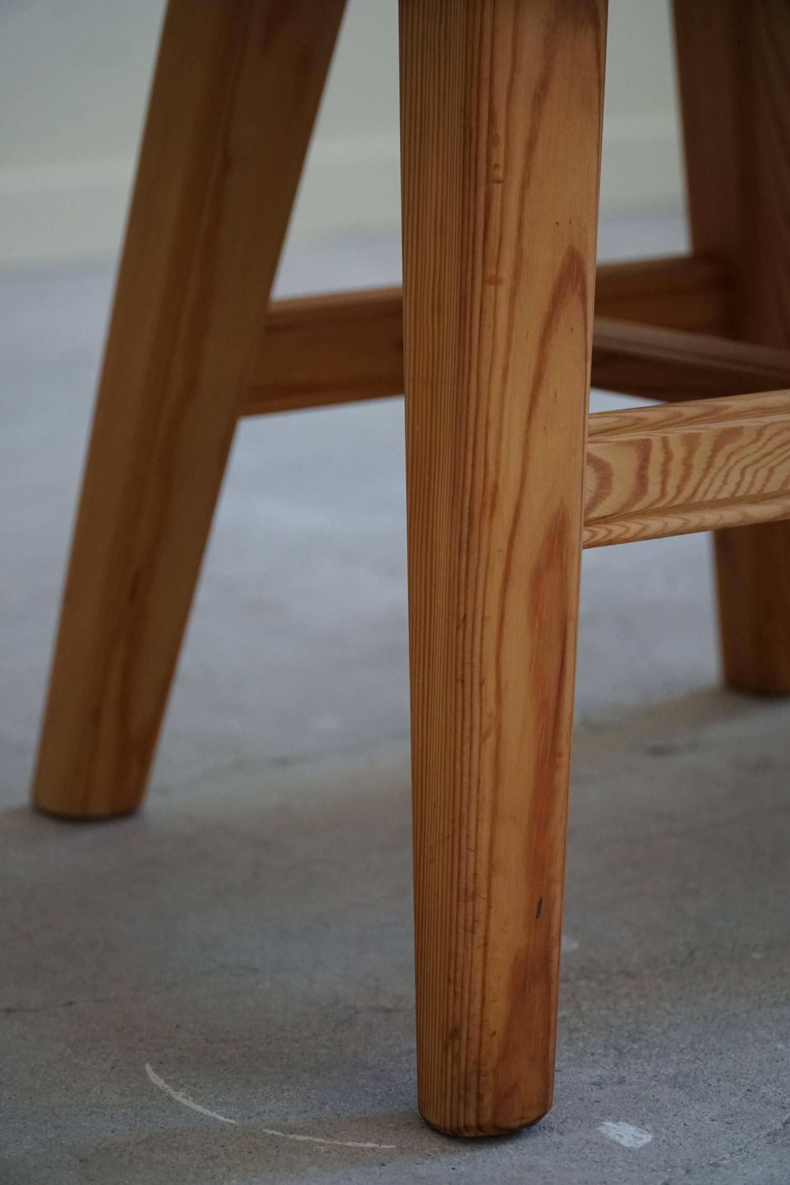 Set of 4 modern Norwegian armchairs by Krogenæs, solid pine, 1950s.