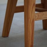 Set of 4 modern Norwegian armchairs by Krogenæs, solid pine, 1950s.