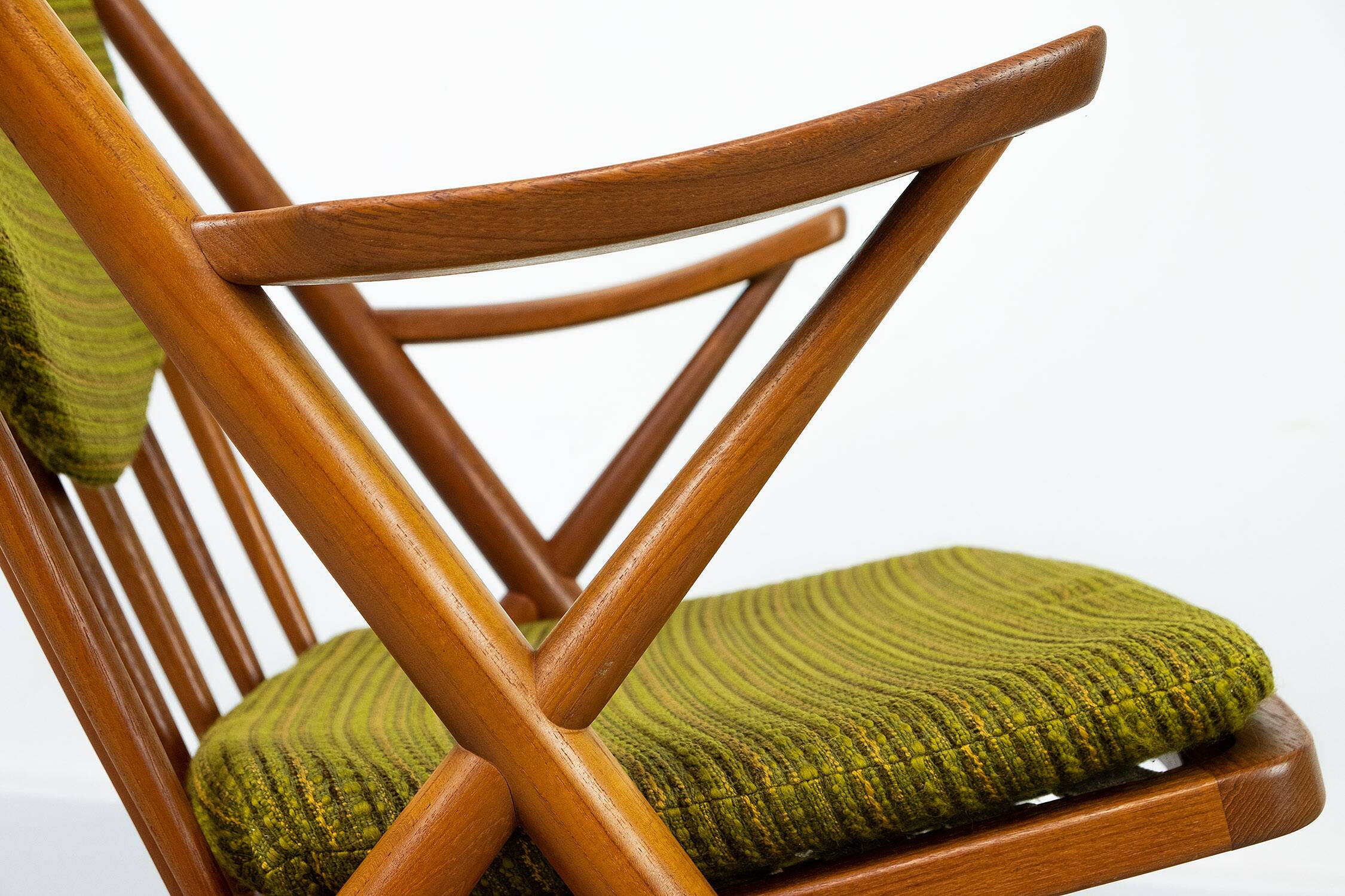 Midcentury Teak Rocking Chair by Frank Reenskaug for Bramin, 1960s