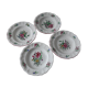 Lot de 4 assiettes creuses Luneville