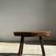 Small organic bench in upcycled Asian teak quadripod - Sungai
