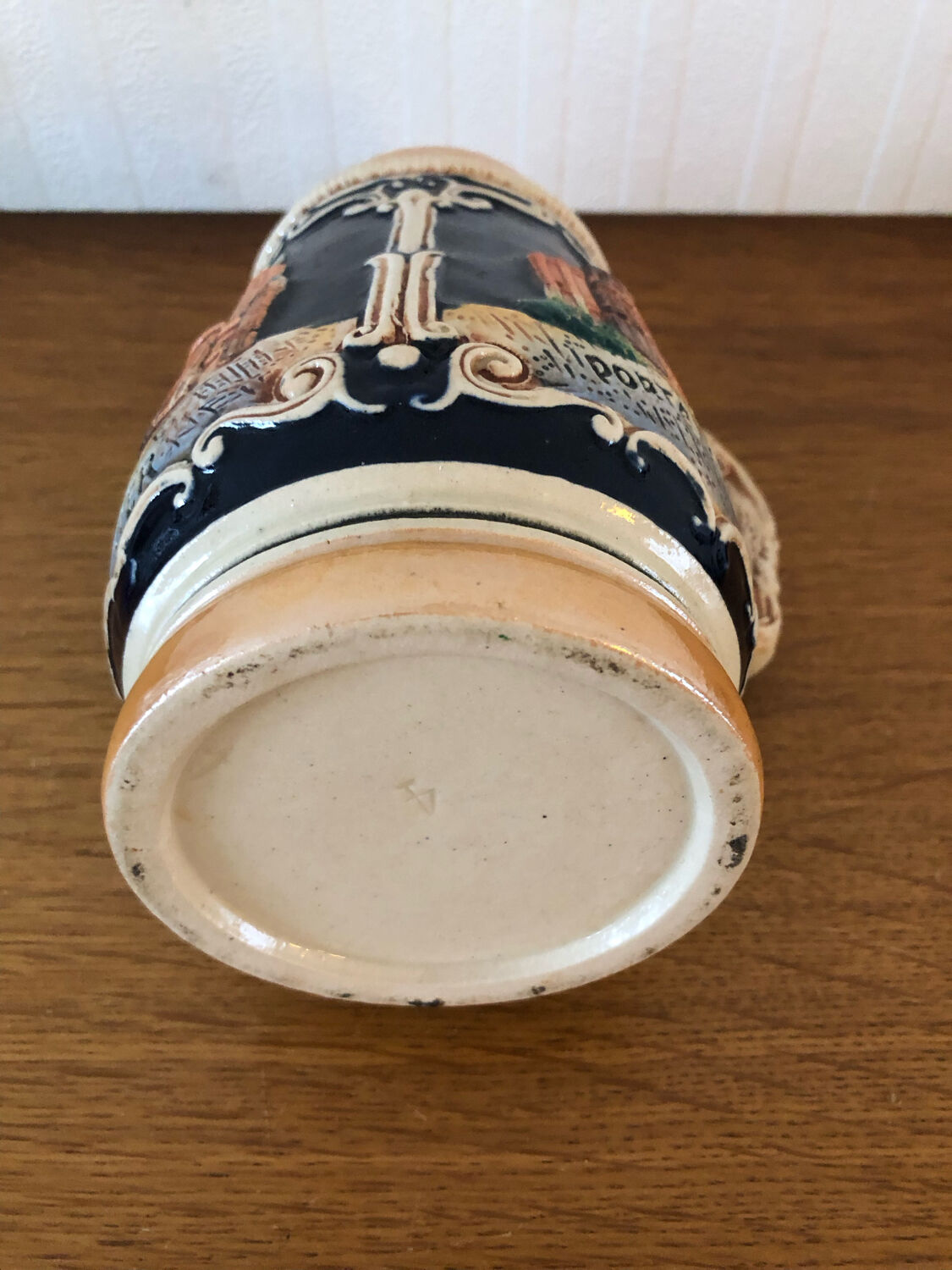 Vintage German ceramic beer mug