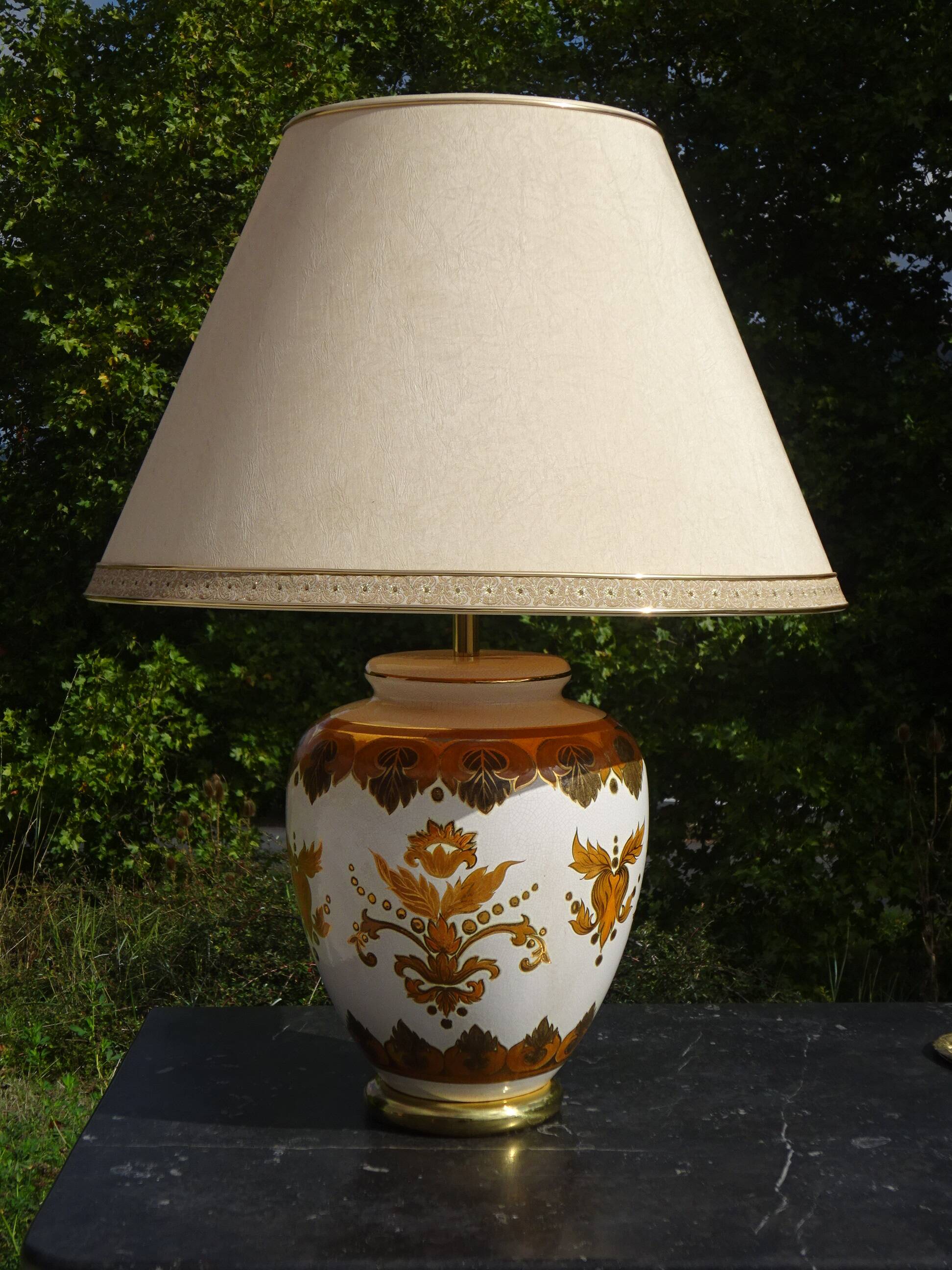 Grande lampe de salon Louis Drimmer