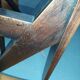 Pair of Scandinavian armchair compass feet 50s
