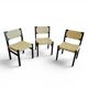 3 x Arnold Merckx dining chair for Arco