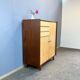 Highboard, striped maple, 1960s