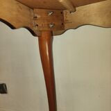 Red wood dining table with 4 chairs