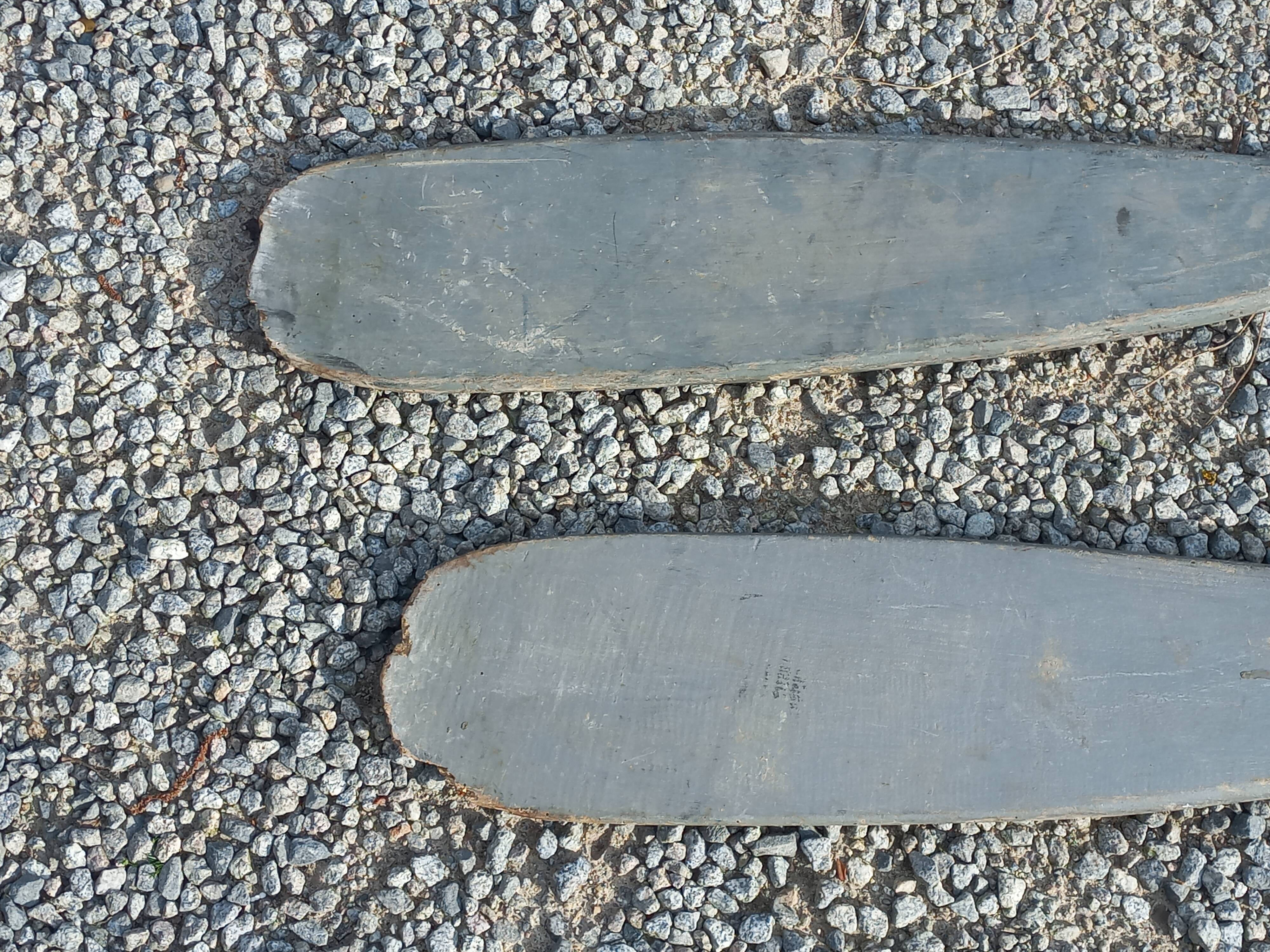 Old pair of boat oars