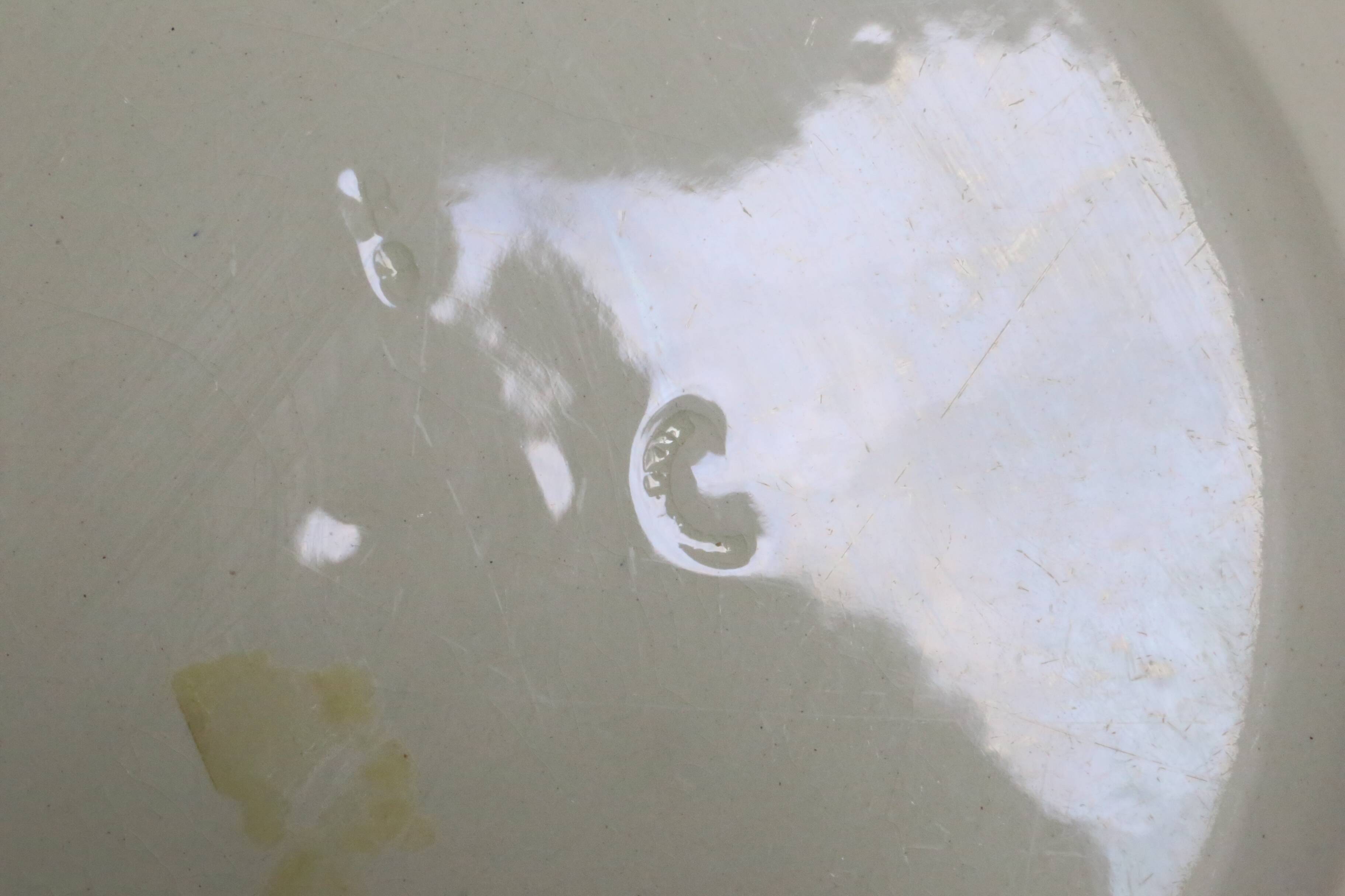 Creil and Montereau plates, 19th century, Perle model, ivory / lot 1