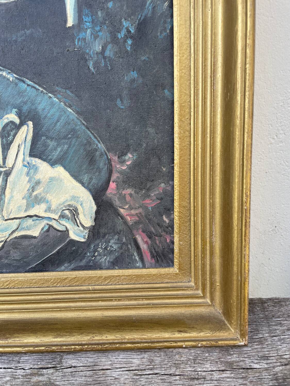 Still life painting in oil