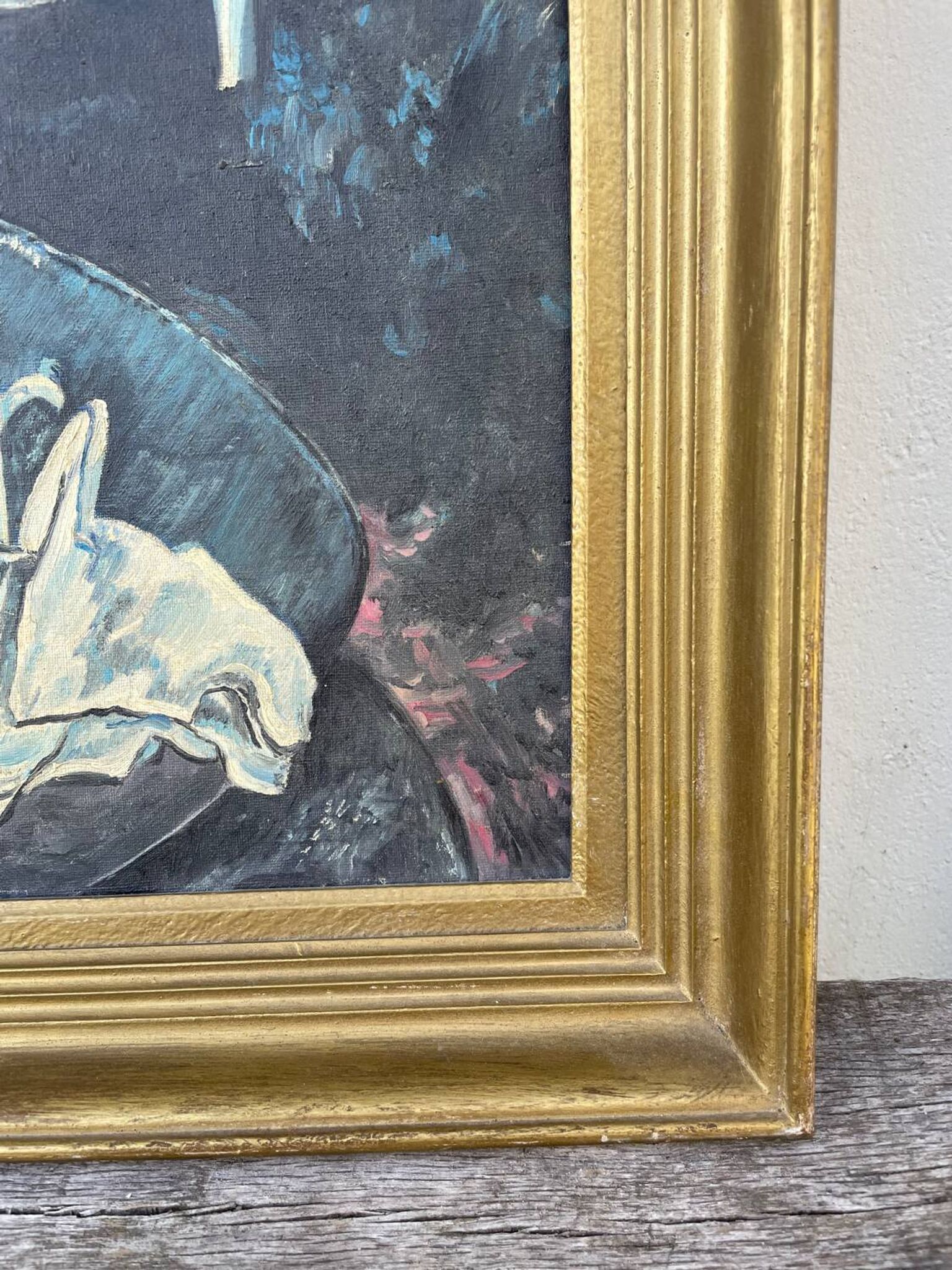 Still life painting in oil