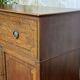 Commode secrétaire anglaise 19ème en acajou
