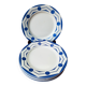 Lot of six flat plates from Digoin Sarreguemines